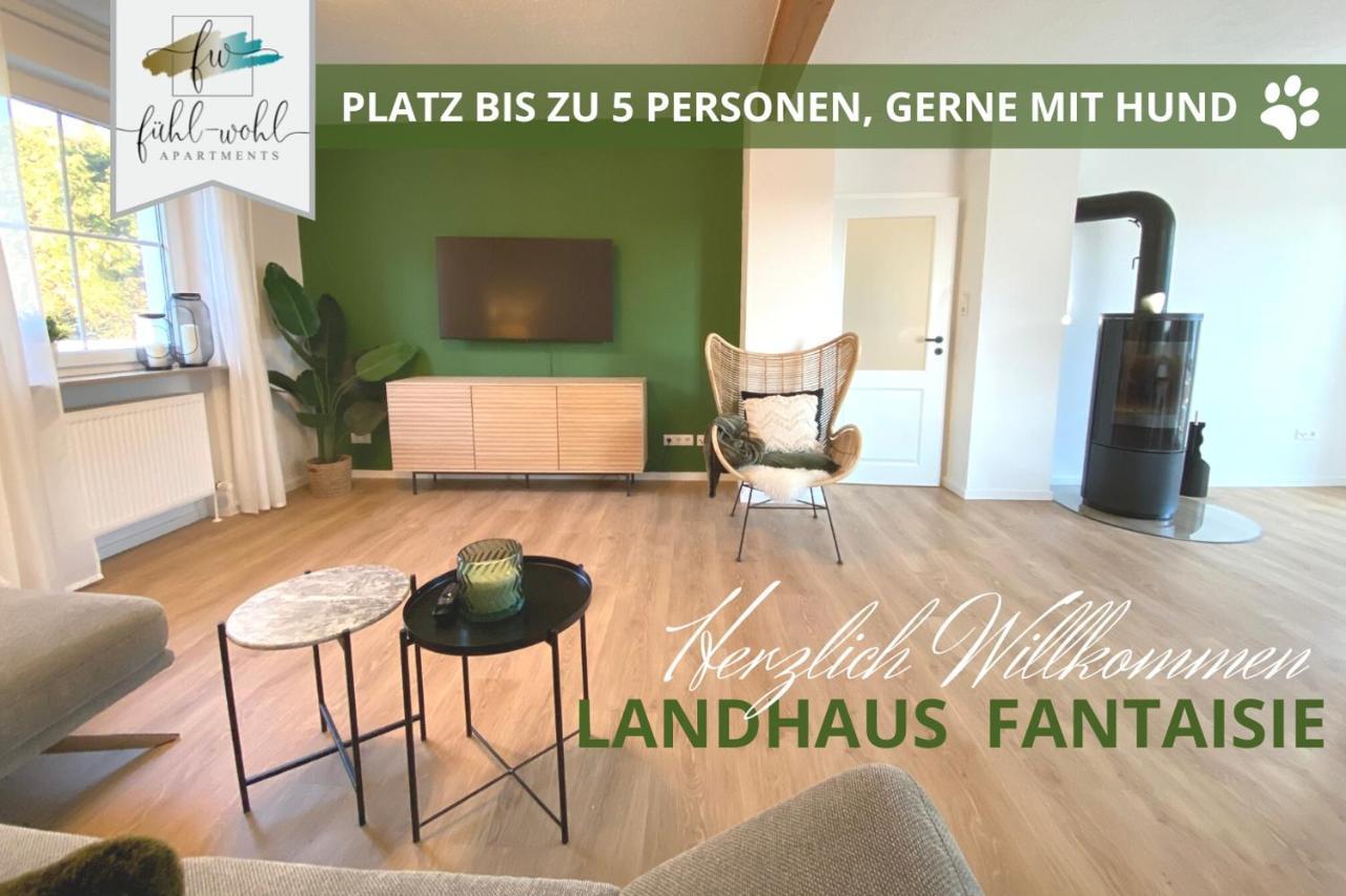 Ferienhaus Fantaisie - Wohnen Nahe Schlosspark -Stadtgrenze Bayreuth Fuer 1-5 Pers, Hunde Willkommen, Voll Eingezaeunt Eckersdorf Exteriör bild